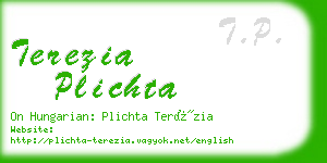 terezia plichta business card